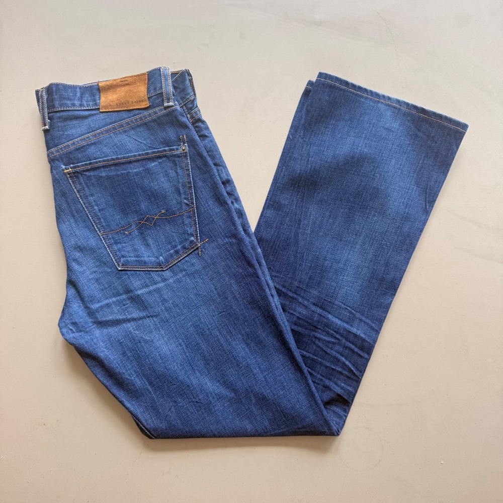 Lucky Brand Jeans Mens 32x32 Blue Steve McQueen 221 Straight American Icons